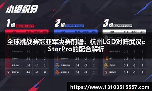 全球挑战赛冠亚军决赛前瞻：杭州LGD对阵武汉eStarPro的配合解析